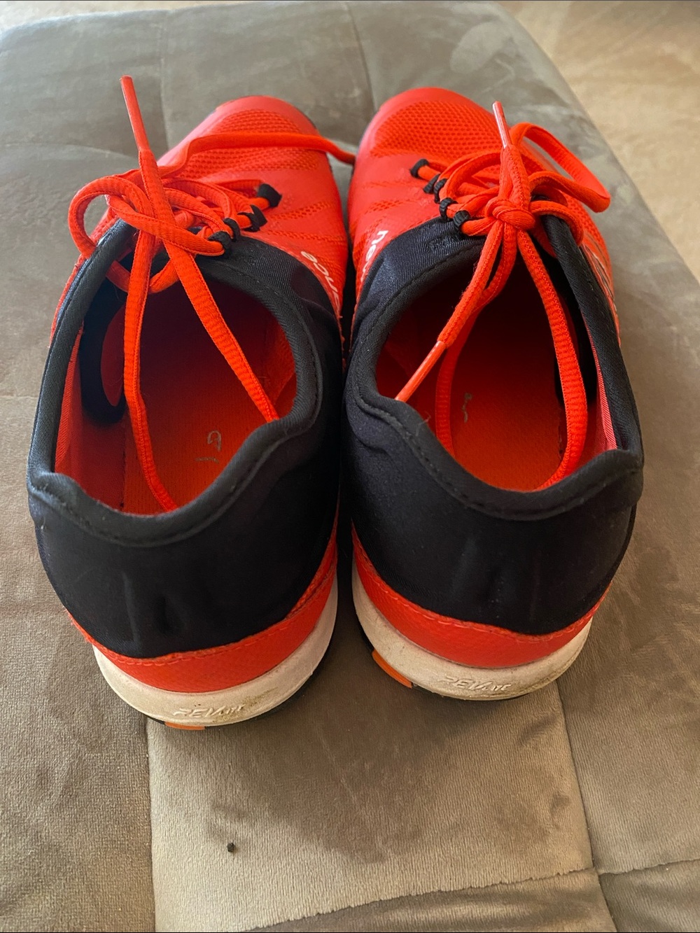New Balance Orange and Black Minimus Running Shoes - Picture 5 of 6